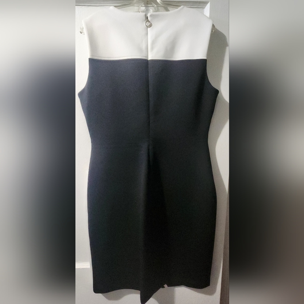 Tommy Hilfiger Black and White Asymmetrical Dress - Picture 3 of 6